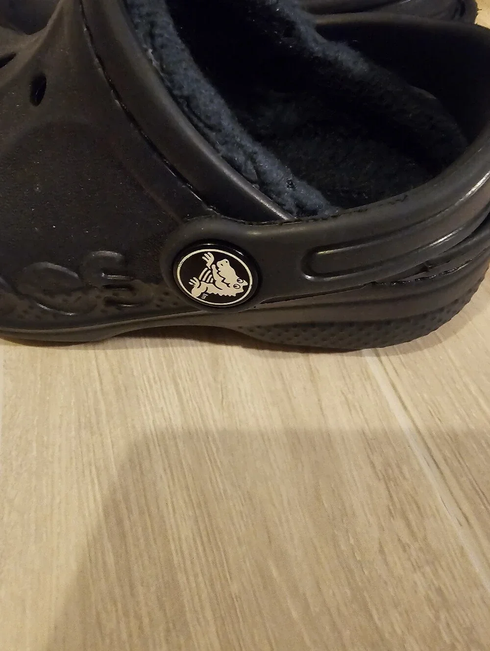 Crocs Toddler Navy Lined Shoes - C7